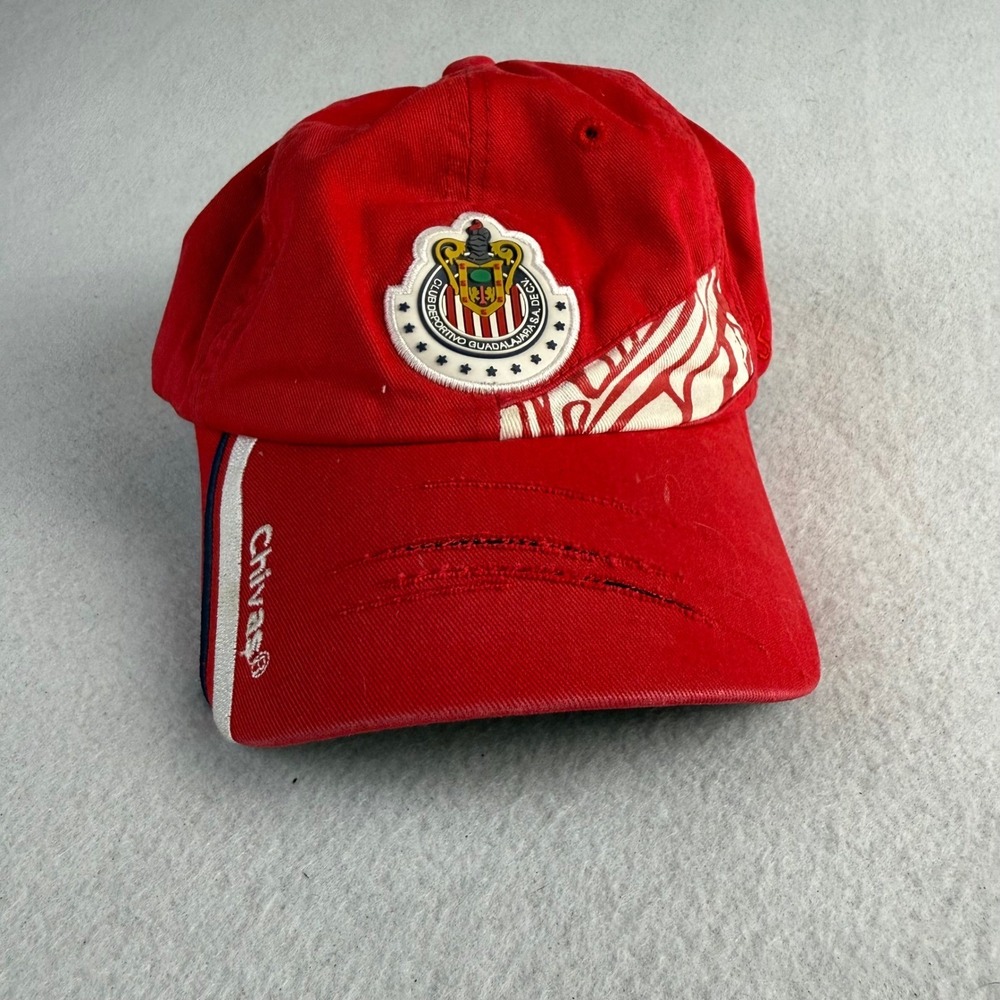 Chivas de Guadalajara Rhinox Soccer Hat FMF Oficial Liga MX Cap Red Adjustable